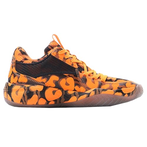 PUMA Womens Court Rider Maverick Graphic Basketball Sneakers Shoes - Orange - Size 7.5 M