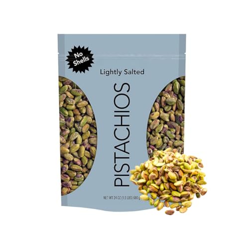 Lightly Salted Pistachios No Shell, 24 oz - Dry Roasted