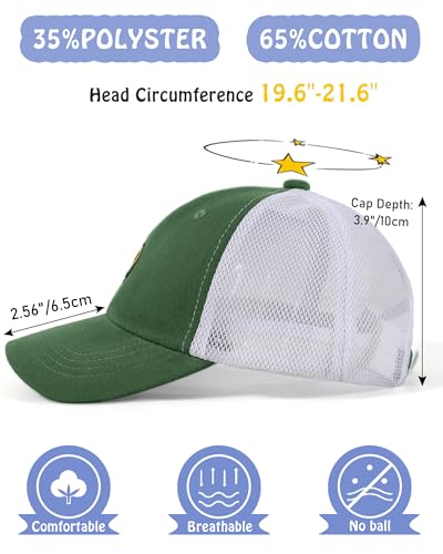 Casquette de baseball pour enfants et camionneur en maille légère SONMONY