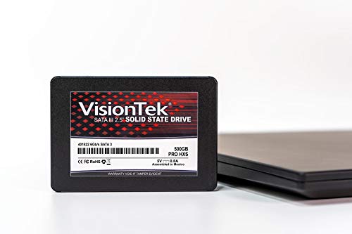 Image of VisionTek PRO HXS 7mm 2.5 Inch SATA III SSD - 500GB - Desktops, Laptops, Mac Systems