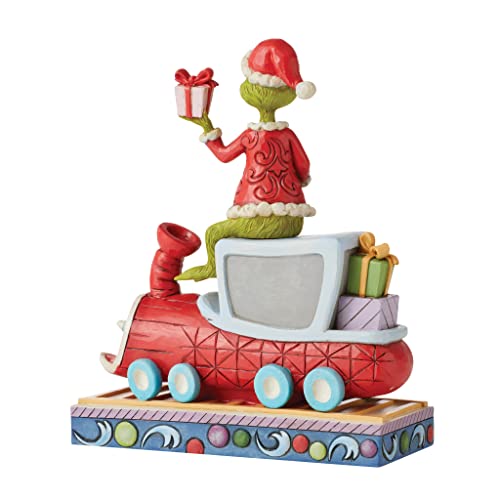 Enesco Jim Shore Grinch On Train Figurine Figurine, Multicolor,red, 8.1 Inches - Image 4