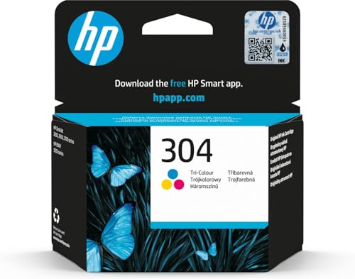 HP 304 Tri-Color Original Ink Cartridge, N9K05AE