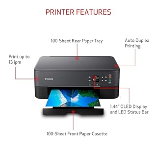Canon PIXMA TS6420a All-in-One Wireless Inkjet Printer [Print, Copy, Scan], Works with Alexa