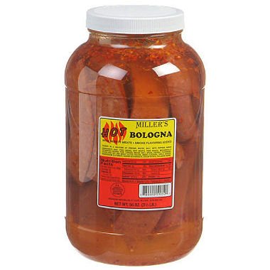 Miller's Hot Bologna - 56 oz. jar 