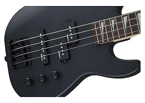 Jackson Js Series Concert Bass Js1X, Satin Black, Amaranth Fingerboard #TOP7