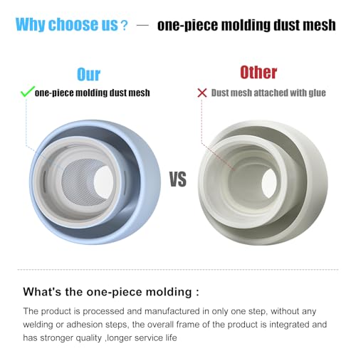 Image of 3 Pairs Replacement Ear Tips for AirPods Pro and 2nd Generation with Noise Reduction Hole, Silicone Ear Tips for AirPods Pro with Portable Storage Box and Fits in Charging Case (S /M /L, Light Blue)