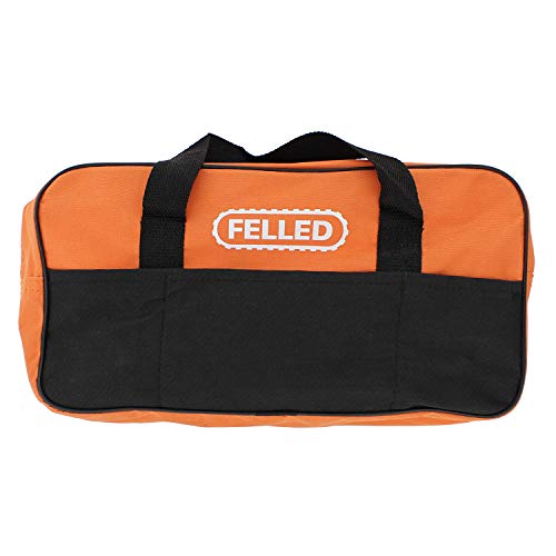 Felled Chainsaw Sharpening Kit with Chainsaw File Set, Guides, Depth Gauge Tool, Stump Filing Vise, Grease Gun, Wedge