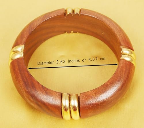 Image of Touchstone wood bracelets for women bangle wooden jewelry handmade artisan bangles natural handcrafted brown olive stylish chunky boho bohemian bracelet brass metal inlaid woods stackable