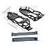 KiBcsLic Ice Cleats Crampons for Footwear Professional Portable Shoe Gripper Anti Slip for Hiking Winter Outdoor Activities Fishing, XL