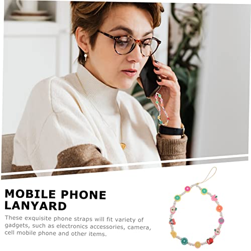 Housoutil cordão de frutas Smartphone cordão frisado cordões para chaves alças para pendurar telefon