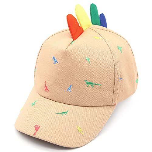 Duoyeree Toddler Baseball Hat Baby Cap Sun Hat Embroidered Small Dinosaur Pattern Kids Boys Girls Age 2T-4T 4-8 #TOP1