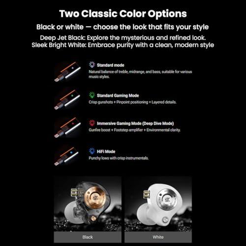 Image of KZ EDZ in-Ear Monitor Wired Earphone with Ultra-Wide Frequency Dynamic Driver, Dual-Stage Damping, Ultra-Stroke Bass, Pro-Grade Dual-Mic Silver-Plated Cable, Detachable 0.75mm 2-Pin (Type-C)