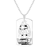 Goku Goku Collar Kakarot Colgante Super Saiyan Doble cara de impresión Collar Vegeta Piccolo Cadena Pequeña figura de dibujos animados Broly Trunks Majin Buu Freeza Regalo Creativo
