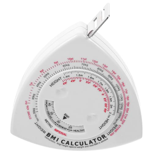 Hemobllo Retractable Waist Measuring Tape Bmi Body Measuring Tape Soft 1.5m for Body Measurements Fitness and Health