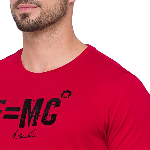 Image of Spykar Men's Printed Slim Fit T-Shirt