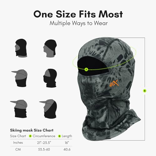 Extremus IceKap Ski Balaclava, Winter Balaclava Face Mask, Tactical Ski Mask,Cold Weather Balaclava Ski Mask for Men Women - Thumbnail 3