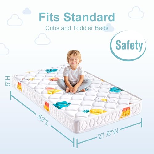 image for Tiankehan Premium Dual-Sided Baby Crib Mattress and Toddler Mattress -