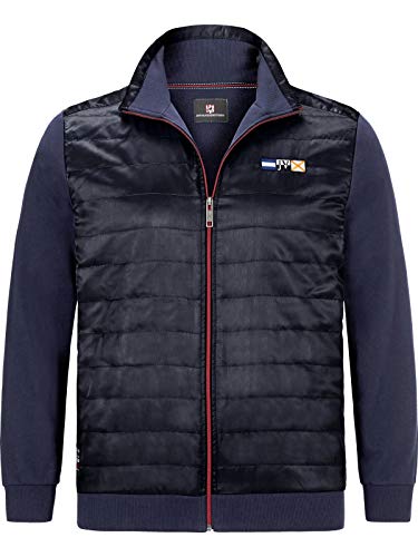 Preisvergleich Produktbild Jan Vanderstorm Herren Sweatjacke Ihanus dunkelblau L - 52 / 54