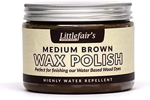 Littlefair's Wax Polish (200ml, Clear Finish) Non-Toxic, Highly Water Repellent Wood Wax for Furniture