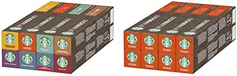 STARBUCKS Variety Pack de Nespresso Cápsulas de Café 8 x Tubo de 10  Unidades + Single Origin Colombia de Nespresso Cápsulas de Café de Tostado  Medio 8 x Tubo de 10 Unidades - PREYCA