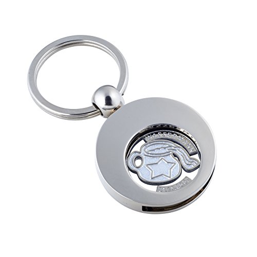 Preisvergleich Produktbild Jadani Hochwertiger Schlüsselanhänger mit EK-Chip Sternzeichen Wassermann