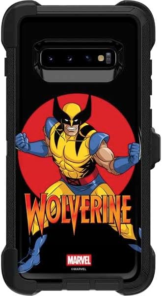 Skinit Decal Phone Skin Compatible with OtterBox Defender Galaxy S10 - Officially Licensed Marvel X-Men Wolverine Design
