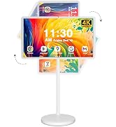 Esduche 32in Portable TV on Wheels with Smart Touch Screen Monitor, Android 13 | 8+128G Storage, ...