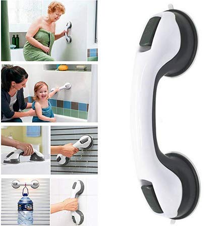 MKBB loja 2 barras de apoio para banheiro, Suction Shower Grab Bars for Bathroom,12 inches Shower Ha