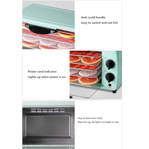 Máquina desidratadora de alimentos com 5 bandejas, máquina de secar frutas, secador automático de al