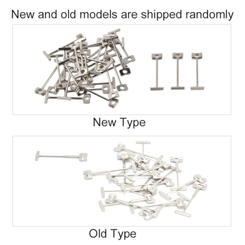 100Pcs T-Pins, Fliesen Ersatz Stahlnadeln Fliesen Nivelliersystem Kit Böden Wände Gebäude Fliesen Leveler mit Hoher Druckfestigkeit