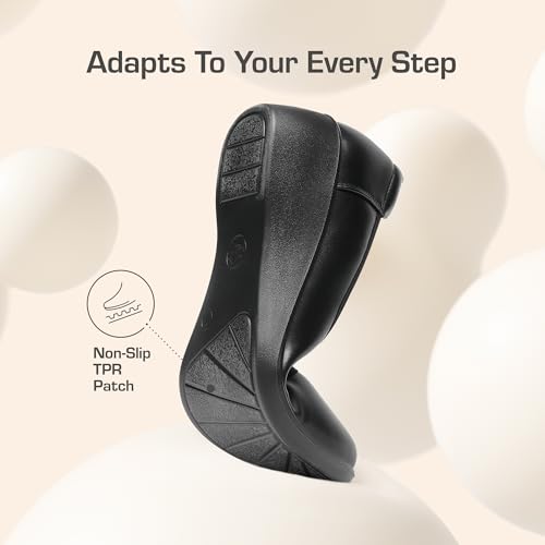 DREAM PAIRS Women's Low Wedges Heels Pumps Comfortable Slip-on Round Toe Dress Work Shoes for Office Business,Size 7.5,Black,DWUMPU2551 - Image 7