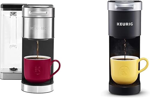 Keurig K-Supreme Plus - Cafetera de cápsulas K-Cup de una sola porción, tecnología MultiStream, acero inoxidable y cafetera K-Mini de una sola