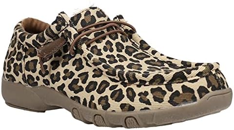 Roper Womens Chillin Leopard Shoe, Tan, 10 | Image 1