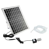 10W Solar Panel with Bracket Solar Water Pump Circulating Fish Pond Filtration