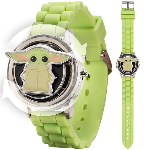 Montre Star Wars LCD enfant avec couvercle, cadeau d'anniversaire idéal