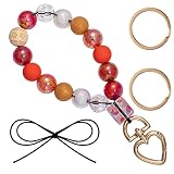 YueYue Bracelet Keyring Women Carkey Keychains，Keyring Wallet Keychain Silicone Carkey，Key Ring Br