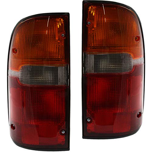 For 1995-2000 Toyota Tacoma Pair Rear Tail Lights Driver and Passenger Side TO2800116 TO2801116 | 81560-04030 81550-04030