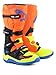 Alpinestars Tech 5 Motocross Boots, High-Performance, CE-Certified, Durable & Lightweight, 10, Orange Fluo/Enamel/Blue/Yellow Fluo