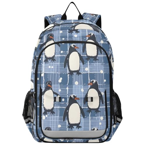 Sac à dos ordinateur portable enfants pingouins cartable fille garçon
