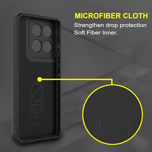 Image of Zapcase Back Case Cover for Motorola Edge 60 Pro | Compatible for Motorola Edge 60 Pro Back Cover | Liquid Silicon Magic Case with Camera Protection| Black