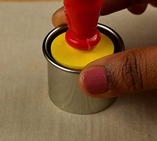 APOLLINE INDIA® 1.5 Inch Peda Sweet Stamping 10 Design Combo - Big, Multicolor, Round Design Manual Mava Mold 1
