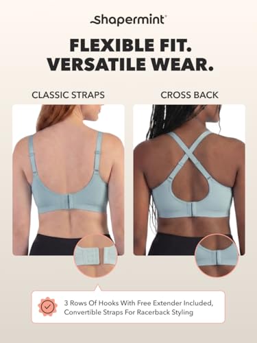 Image of SHAPERMINT Wireless Bras for Women No Underwire - Small to Plus Size Bralettes with Support and Natural Lift