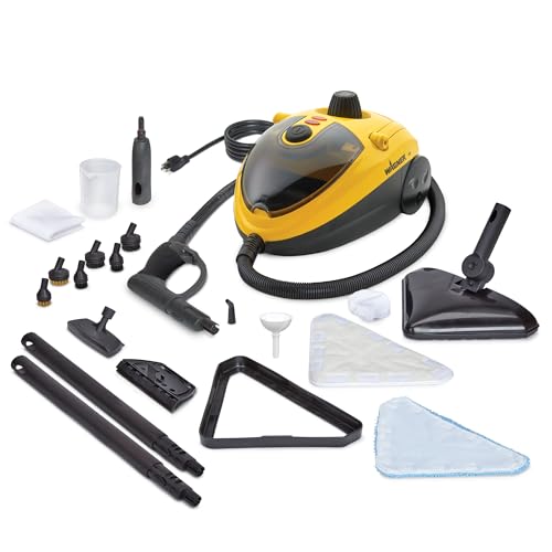 Wagner Spraytech 2494399 925e Elite Steamer Multi-Purpose Mop with 20 Accessories for Chemical-Free Steam Cleaning Hardwood Floors Tile and More