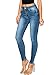 WAX JEAN Women's Repreve Butt I Love You Push-Up High-Rise Skinny Jeans, Medium, 13