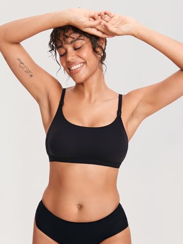 MOMANDA Inbarely Seamless Nursing Bras for Breastfeeding Soft Unlined Maternity Bralettes for Pregnancy and Postpartum2