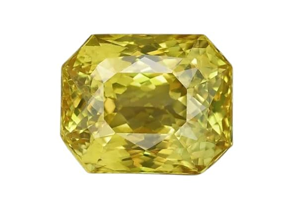 Saphir jaune de Ceylan pierre précieuse naturelle Pukhraj 3,25 Ratti