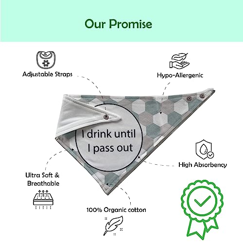 Artico Baby Bibs Gift Set 6-Packs Baby Bandana Bibs For Baby Registry, Drooling, Feeding, Teething Funny Gender Neutral Baby Shower Gifts, Baby Travel Essentials For Infant, Newborn And Toddlers #TOP2