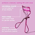 Real Techniques Miracle Eyelash Curler, Gentle Lash Tool for Lifted Lashes, Use with Mascara for Extra Volume, Travel-Size Lash Curler, Comfort Grip & Pinch-Free Design, Pink, Cruelty-Free, 1 Count - Image 2