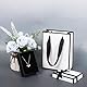 Nwvuop Schmuck Geschenkbox mit Geschenktasche, 9× 7× 3cm Klein Geschenkschachtel mit Deckel für Ring Kette Armband Geschenkverpackung