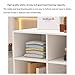 TBLOTYD Industrial Retail Display Tables, 2 Tier Modern Wooden Clothing Shop Clothing Shoes Handbag Display Rack Boutique Display Table,Shopping Mall Double-Sided Nakaj,Light Walnut-L120*W60*H75cm